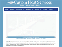 Tablet Screenshot of customfloat.com